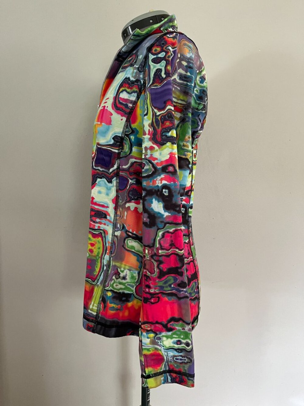 Sno Skins Sz L Microfiber Quarter Zip Top Multicolor Base Layer USA - Picture 3 of 7